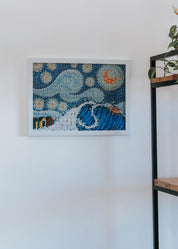 Framed Starry Night by Gavin Thomson MasterPiece 3mm wooden puzzle.