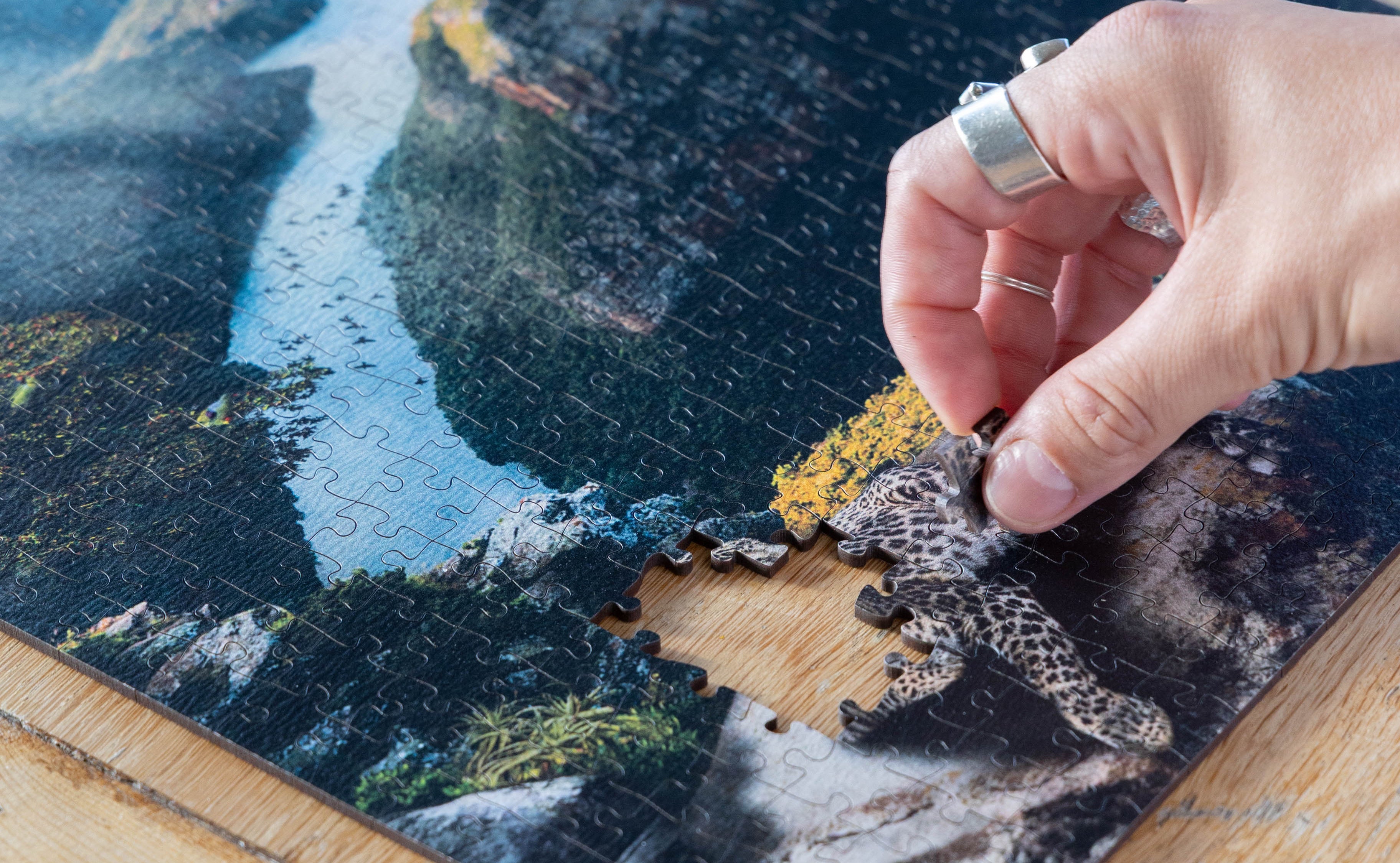 Blyde River Canyon is a MasterPiece wooden jigsaw puzzle from the African Odyssey poster series. Precision-cut from 3mm thick wood and expertly printed, our MasterPiece puzzles offer a tactile and satisfying puzzling experience like no other. They are perfect for art lovers, nature enthusiasts and anyone looking for a thoughtful gift.