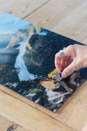 Blyde River Canyon is a MasterPiece wooden jigsaw puzzle from the African Odyssey poster series. Precision-cut from 3mm thick wood and expertly printed, our MasterPiece puzzles offer a tactile and satisfying puzzling experience like no other. They are perfect for art lovers, nature enthusiasts and anyone looking for a thoughtful gift.