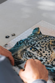 Whiskers And Water is a MasterPiece wooden jigsaw puzzle that features a beautiful photograph of a leopard drinking at the water's edge.

Precision-cut from 3mm wood and expertly printed, our MasterPiece puzzles offer a tactile and satisfying puzzling experience like no other. They are perfect for wildlife lovers, nature enthusiasts and anyone looking for a thoughtful gift.
