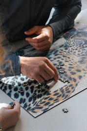 Whiskers And Water is a MasterPiece wooden jigsaw puzzle that features a beautiful photograph of a leopard drinking at the water's edge.

Precision-cut from 3mm wood and expertly printed, our MasterPiece puzzles offer a tactile and satisfying puzzling experience like no other. They are perfect for wildlife lovers, nature enthusiasts and anyone looking for a thoughtful gift.