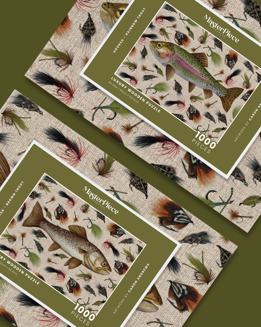 Hooked - Rainbow Trout by Caron Andrews