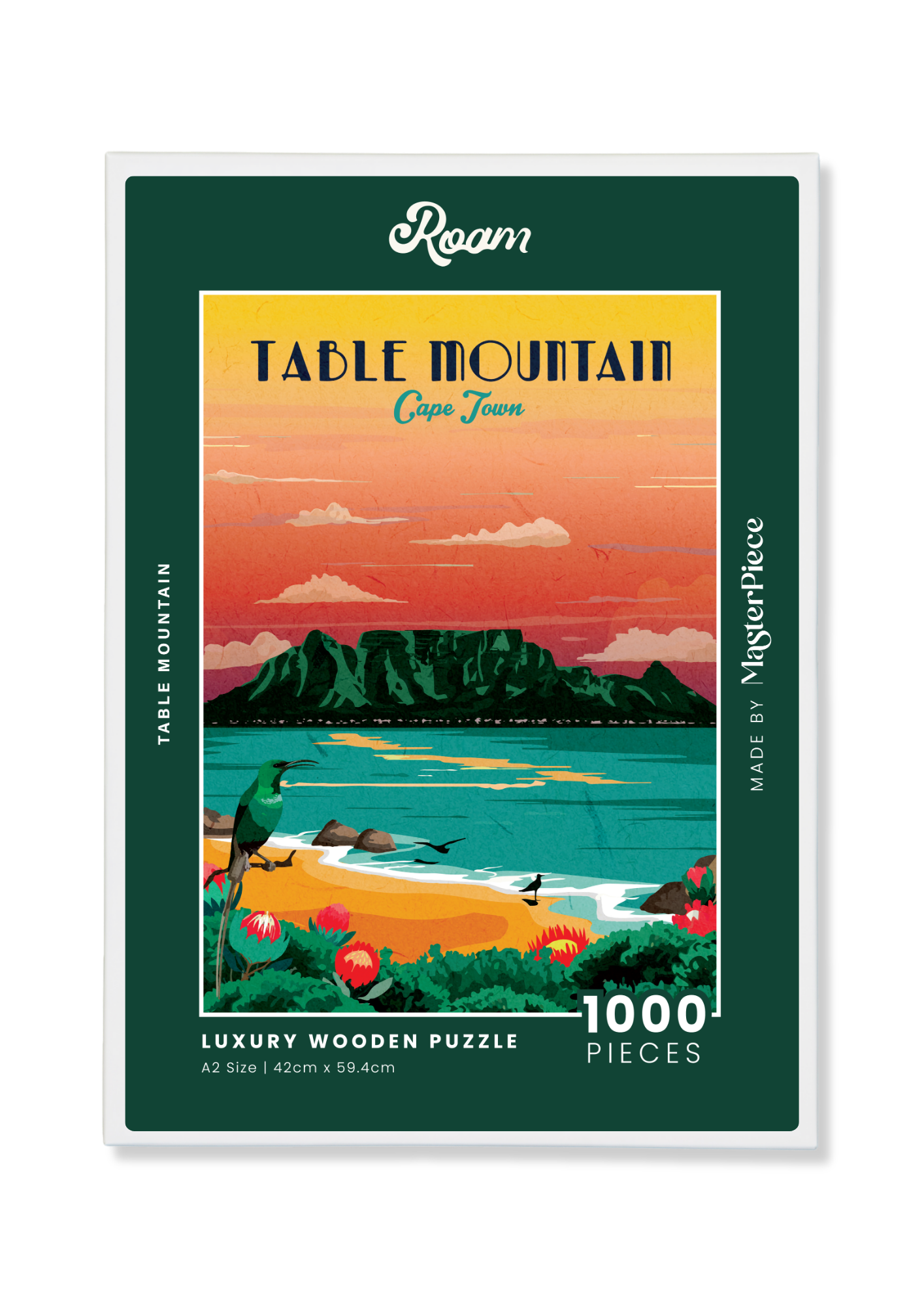 Table Mountain Sunset by Roam Travel Poster Co.