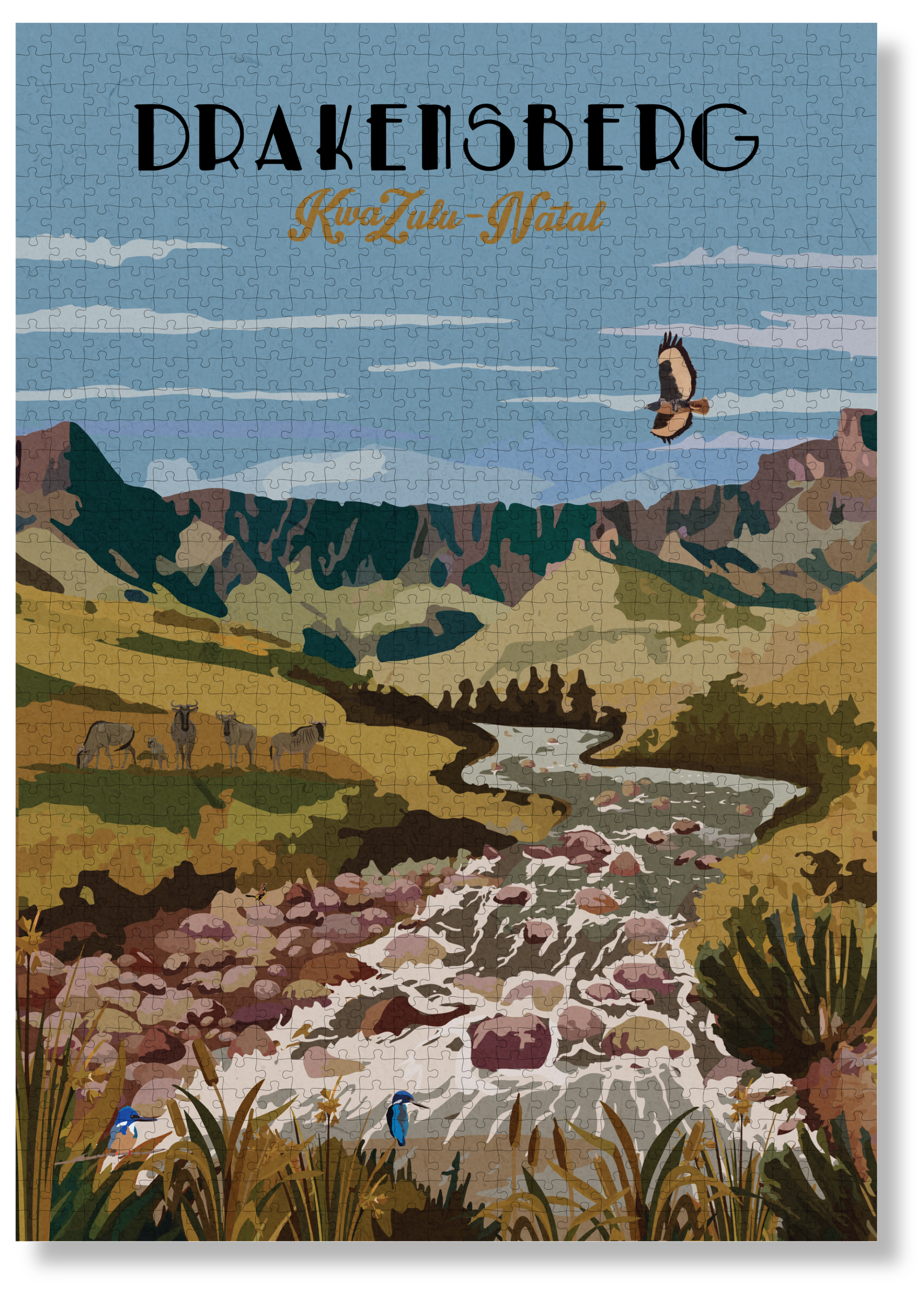Drakensberg Autumn by Roam Travel Poster Co.