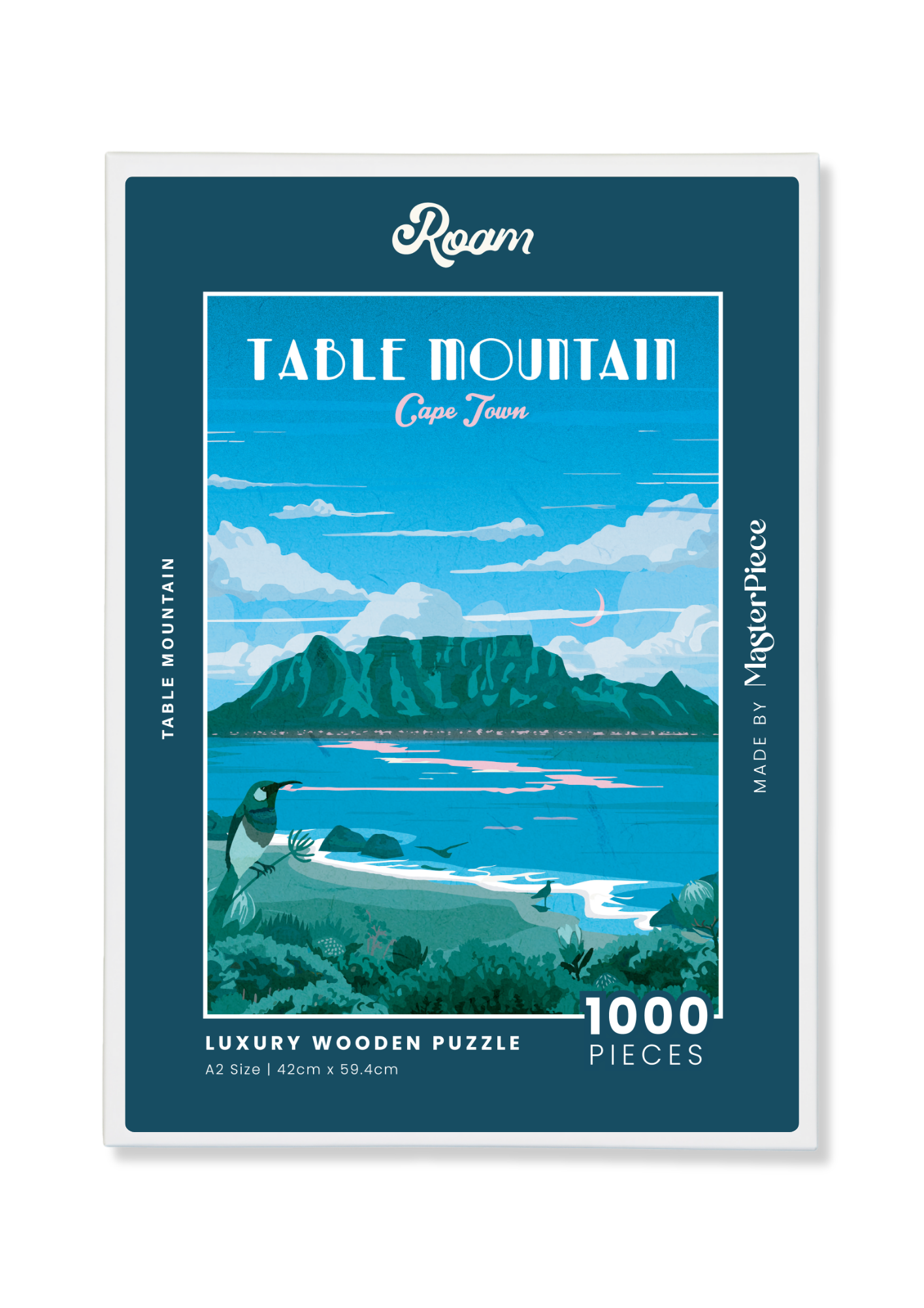 Table Mountain Night by Roam Travel Poster Co.