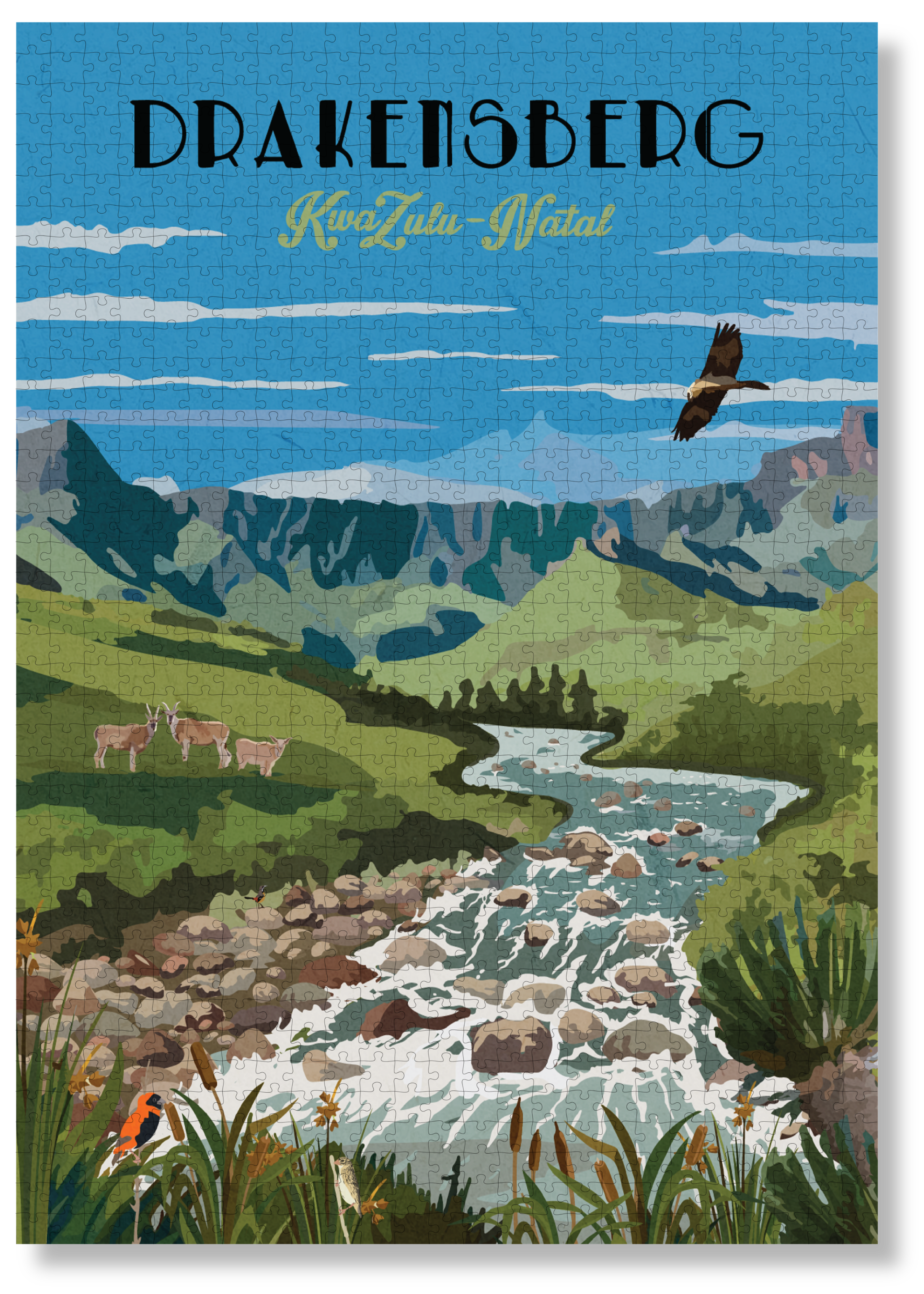 Drakensberg Summer by Roam Travel Poster Co.