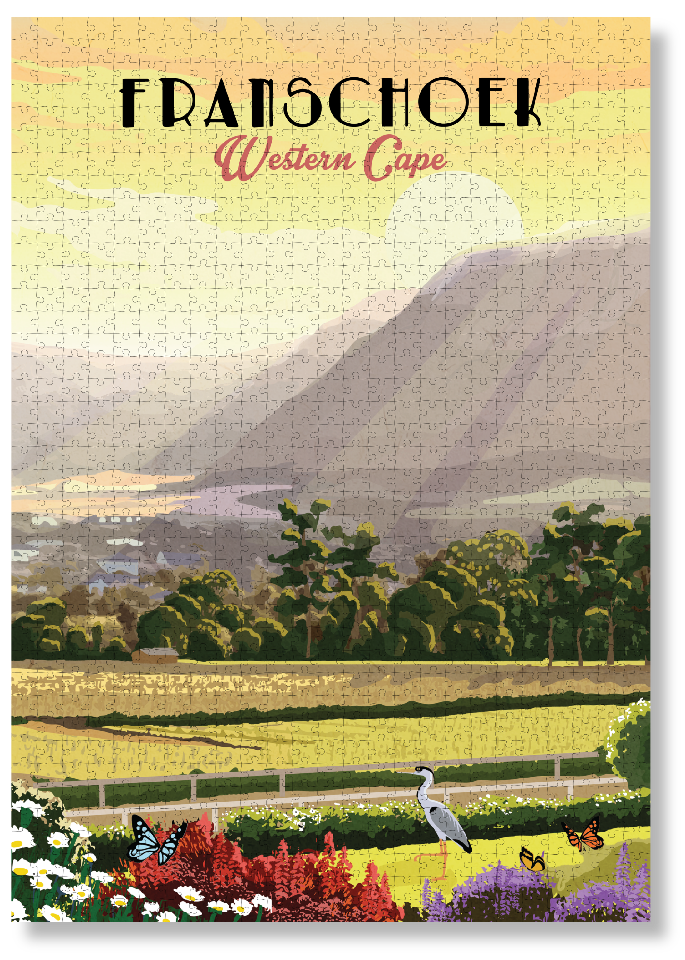 Franschhoek by Roam Travel Poster Co.