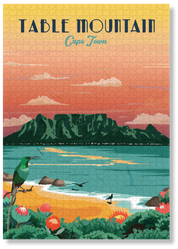 Table Mountain Sunset by Roam Travel Poster Co.