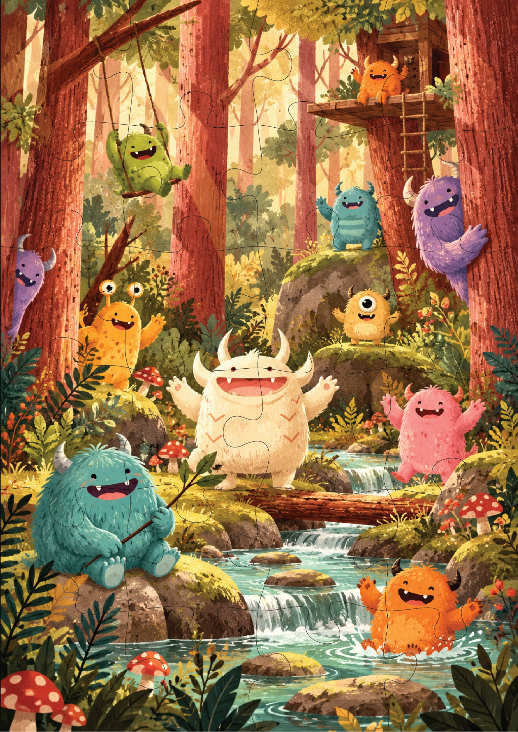 Little Monsters Kids Puzzle