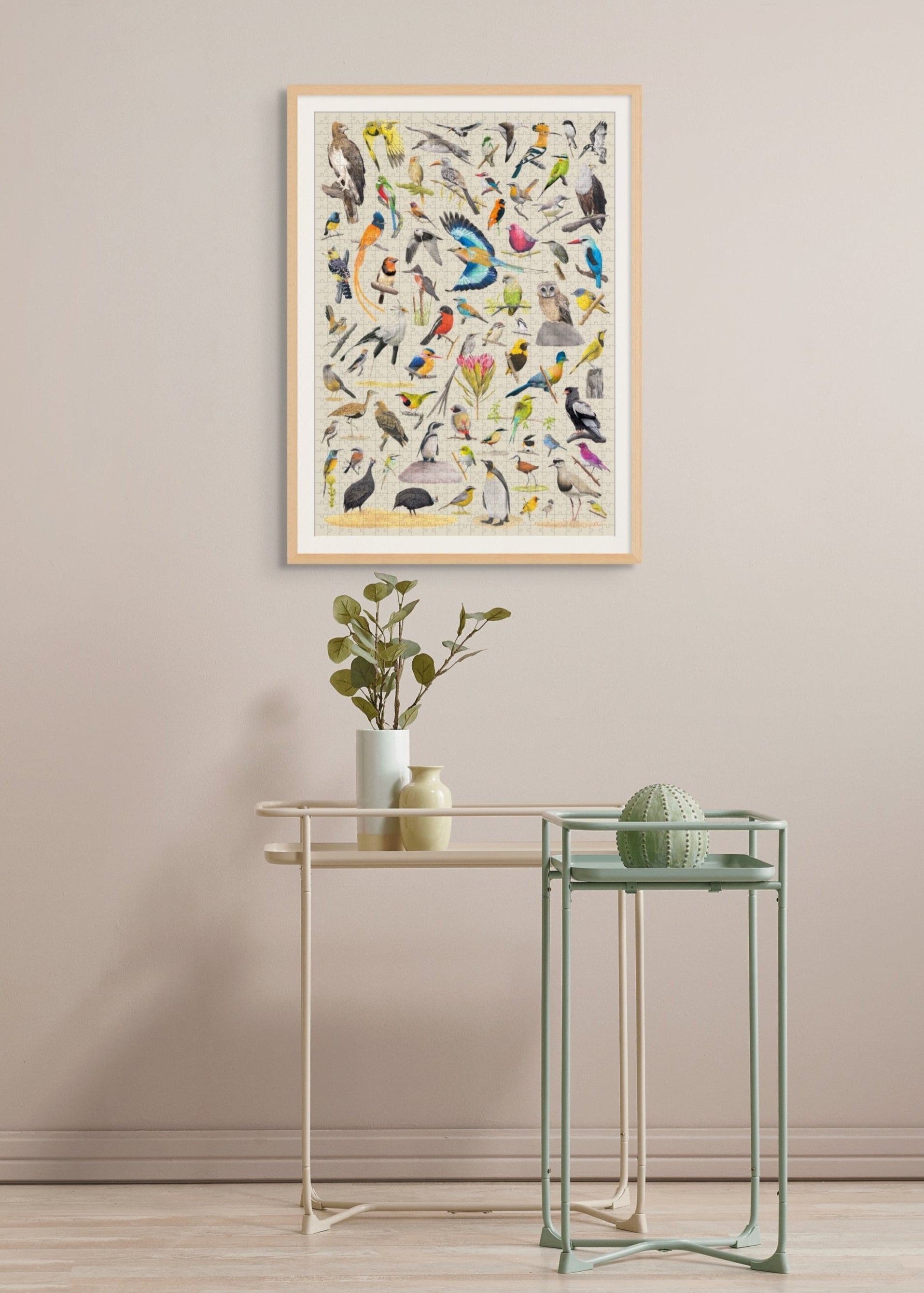 MasterPiece luxury wooden puzzle of  artwork Birds of South Africa by Matthew Bell Art. Made in Cape Town, South Africa.