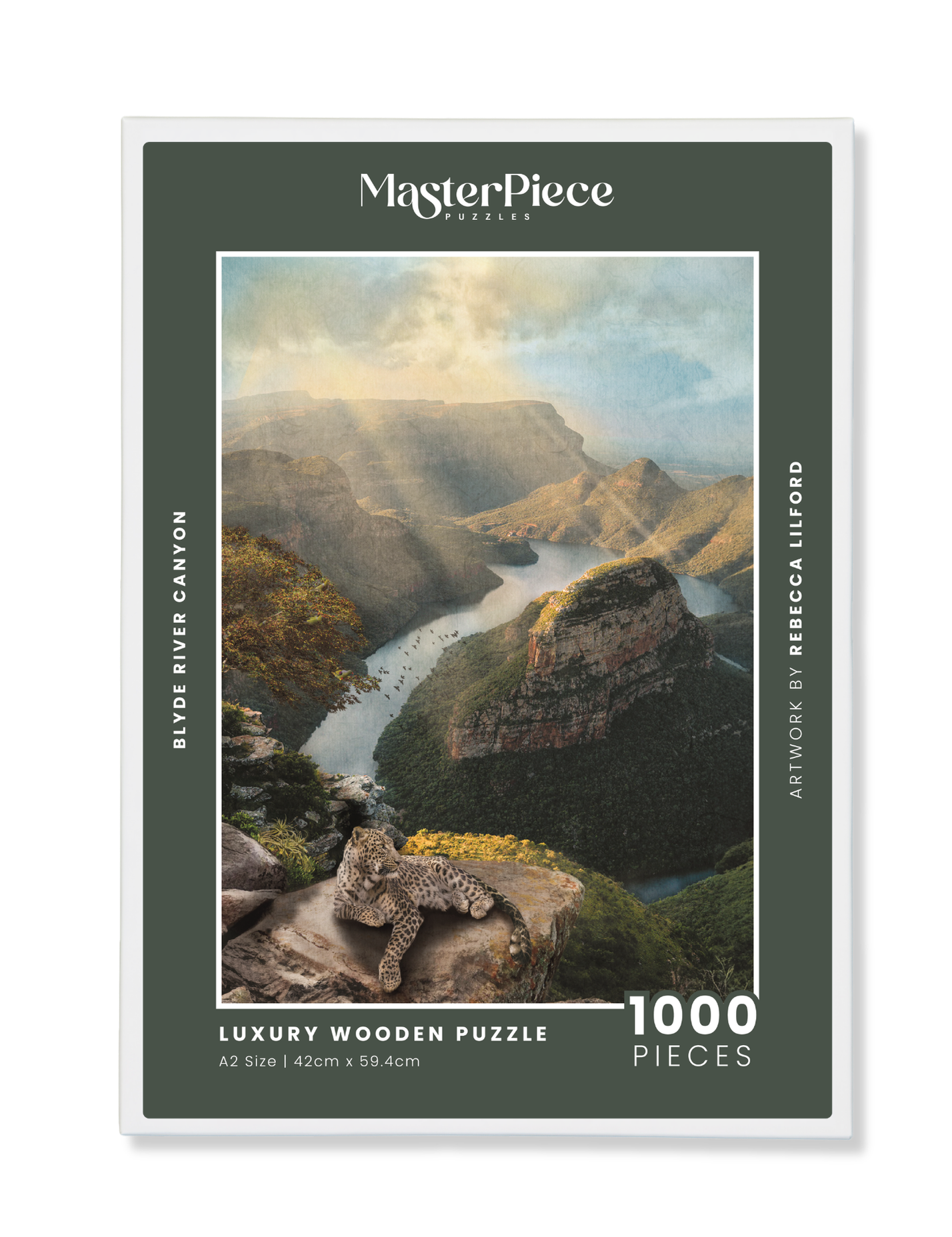 Blyde River Canyon is a MasterPiece wooden jigsaw puzzle from the African Odyssey poster series. Precision-cut from 3mm thick wood and expertly printed, our MasterPiece puzzles offer a tactile and satisfying puzzling experience like no other. They are perfect for art lovers, nature enthusiasts and anyone looking for a thoughtful gift.