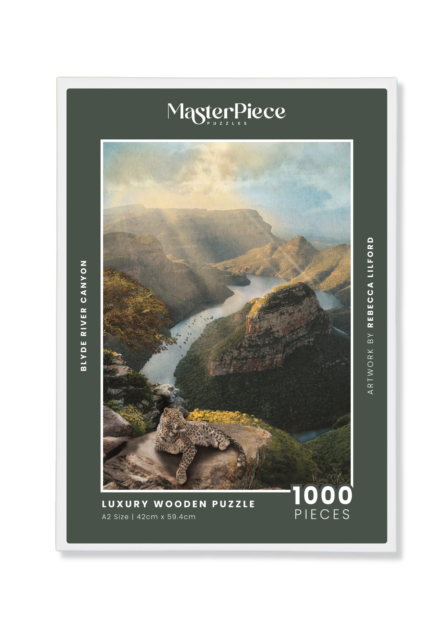 Blyde River Canyon is a MasterPiece wooden jigsaw puzzle from the African Odyssey poster series. Precision-cut from 3mm thick wood and expertly printed, our MasterPiece puzzles offer a tactile and satisfying puzzling experience like no other. They are perfect for art lovers, nature enthusiasts and anyone looking for a thoughtful gift.