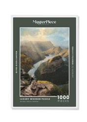 Blyde River Canyon is a MasterPiece wooden jigsaw puzzle from the African Odyssey poster series. Precision-cut from 3mm thick wood and expertly printed, our MasterPiece puzzles offer a tactile and satisfying puzzling experience like no other. They are perfect for art lovers, nature enthusiasts and anyone looking for a thoughtful gift.