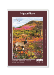 Namaqualand is a MasterPiece wooden jigsaw puzzle from the African Odyssey poster series designed to showcase Africa’s most iconic natural wonders. This one captures the region in South Africa famous for its stunning spring wildflower bloom. Precision-cut from 3mm thick wood and expertly printed, our MasterPiece puzzles offer a tactile and satisfying puzzling experience like no other. They are perfect for art lovers, nature enthusiasts and anyone looking for a thoughtful gift.