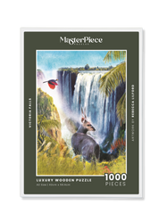 Victoria Falls is a MasterPiece wooden jigsaw puzzle from the African Odyssey poster series designed to showcase Africa’s most iconic natural wonders. This design captures one of the world’s largest waterfalls, on the border of Zambia and Zimbabwe. Precision-cut from 3mm thick wood and expertly printed, our MasterPiece puzzles offer a tactile and satisfying puzzling experience like no other. They are perfect for art lovers, nature enthusiasts and anyone looking for a thoughtful gift.