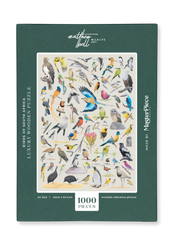 A premium wooden jigsaw puzzle that features 68 bird species, hand drawn by Matthew Bell. Perfect for wildlife lovers, bird enthusiasts and gift buyers.