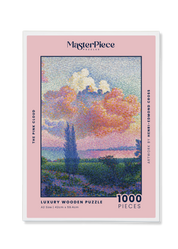 The Pink Cloud is a MasterPiece wooden jigsaw puzzle of a serene landscape featuring a soft, glowing sky. This artwork captures Henri-Edmond Cross’s expressive use of colour and atmosphere.

Precision-cut from 3mm thick wood and expertly printed, our MasterPiece puzzles offer a tactile and satisfying puzzling experience like no other. They are perfect for classic art lovers and anyone looking for a thoughtful gift. 