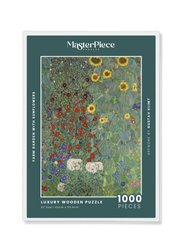 Farm Garden with Sunflowers is a MasterPiece wooden jigsaw puzzle of one of Gustav Klimt’s paintings. This richly detailed painting captures a blooming garden in full colour, showcasing Klimt’s signature style and love for organic beauty.

Precision-cut from 3mm thick wood and expertly printed, our MasterPiece puzzles offer a tactile and satisfying puzzling experience like no other. They are perfect for classic art lovers and anyone looking for a thoughtful gift. 