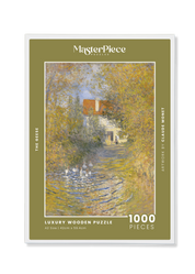 The Geese is a MasterPiece wooden jigsaw puzzle of a tranquil painting by Monet. Featuring, soft brushstrokes and serene scenery and a gaggle of geese.

Precision-cut from 3mm thick wood and expertly printed, our MasterPiece puzzles offer a tactile and satisfying puzzling experience like no other. They are perfect for classic art lovers and anyone looking for a thoughtful gift. 