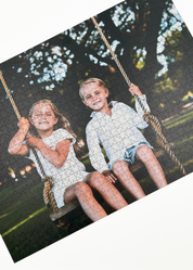 Our custom puzzles let you piece together your most special memories. Whether it’s a breathtaking landscape, a beloved pet, a family portrait, or a unique artwork, we’ll transform it into a premium puzzle you can cherish, gift, or even glue, frame and hang as beautiful wall art. Precision-cut from 3mm thick wood and expertly printed, our custom MasterPiece puzzles offer a tactile and satisfying puzzling experience like no other. They are perfect for anyone looking for a personal and thoughtful gift.