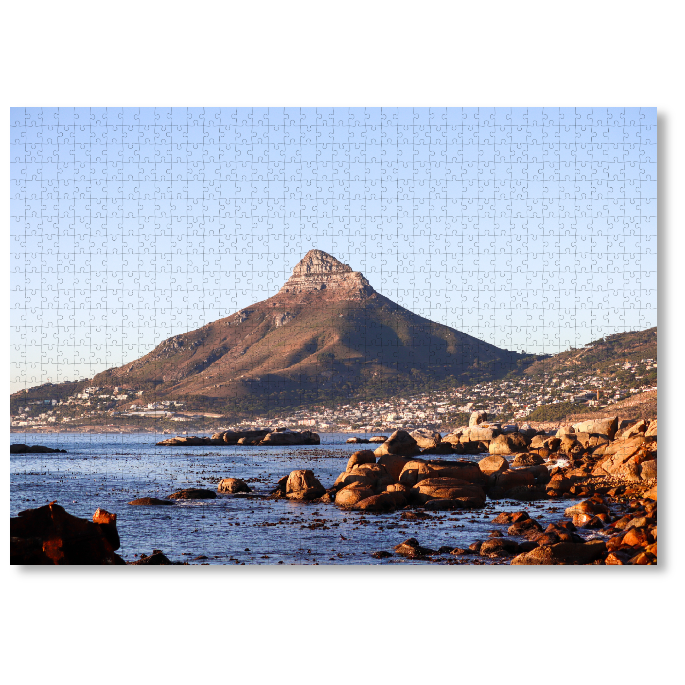 Golden Ascent is a MasterPiece wooden jigsaw puzzle that features the golden glow of Cape Town’s most iconic peak. Precision-cut from 3mm thick wood and expertly printed, our MasterPiece puzzles offer a tactile and satisfying puzzling experience like no other. They are perfect for art lovers, proud South Africans, tourists and anyone looking for a thoughtful gift. 