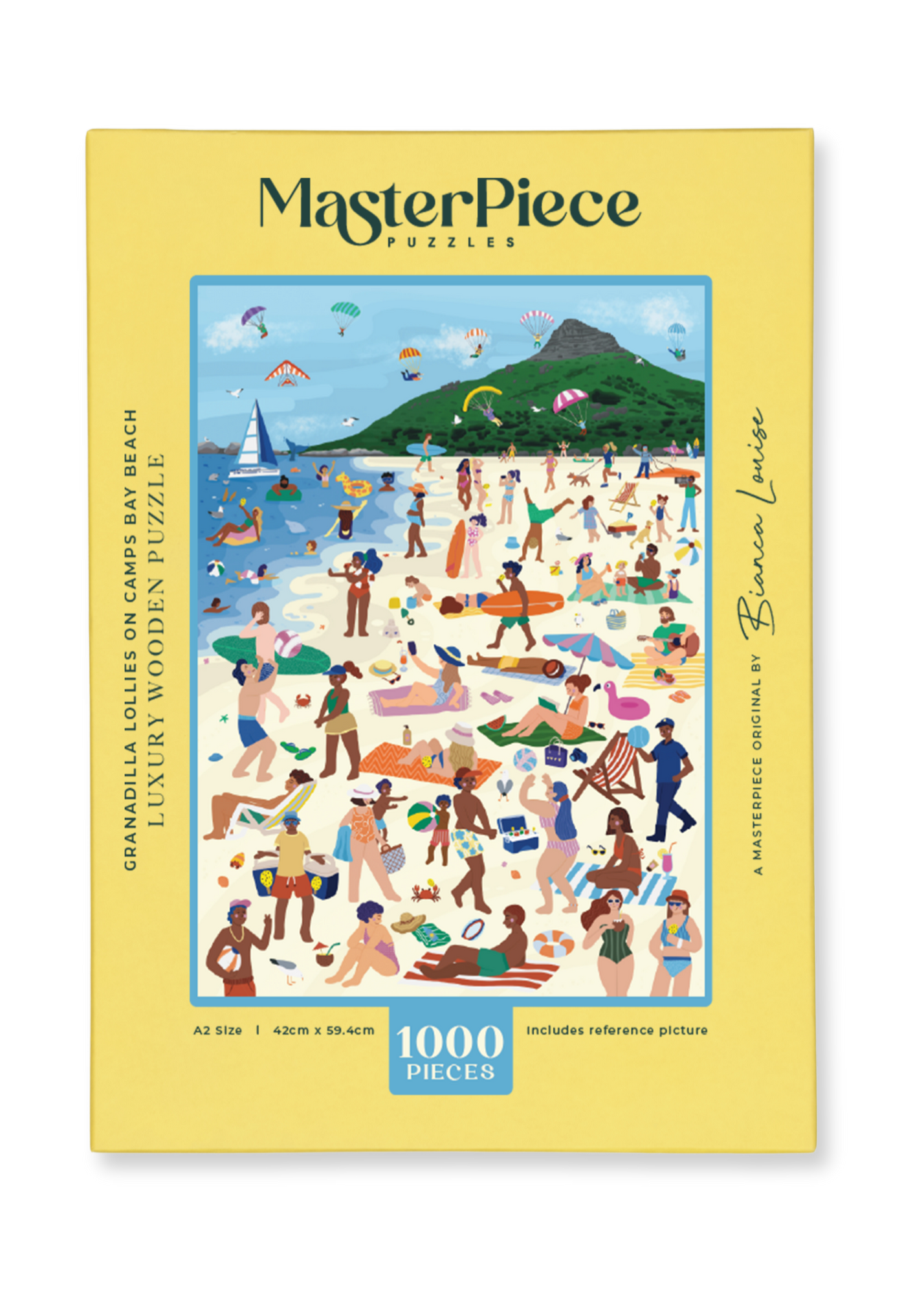 A premium wooden jigsaw puzzle that captures the energy of a sun-soaked summer day at one of Cape Towns most well known beaches. They are perfect for art lovers, proud South Africans and gift givers.