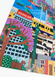 colourful wooden puzzle of Cape Town 