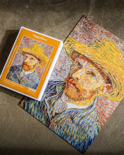 Self-Portrait with a Straw Hat by Van Gogh