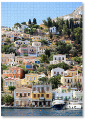 Island Charm is a MasterPiece wooden jigsaw puzzle that captures the early morning view on the ferry to Symi Island in Greece, where rows of the recognisable pastel-coloured houses rise from the harbour, each one with a better view than the next. Precision-cut from 3mm thick wood and expertly printed, our MasterPiece puzzles offer a tactile and satisfying puzzling experience like no other. They are perfect for travelers, Greece lovers and anyone looking for a thoughtful gift.   