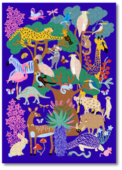MasterPiece puzzles box with colorful kruger artwork 
