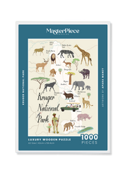 Kruger National Park is a MasterPiece wooden jigsaw puzzle of South Africa’s world-famous wildlife haven. This premium wooden map puzzle celebrates its vast savannahs, iconic animals and diverse ecosystems. Precision-cut from 3mm thick wood and expertly printed, our MasterPiece puzzles offer a tactile and satisfying puzzling experience like no other. They are perfect for art lovers, proud South Africans, tourists and anyone looking for a thoughtful gift. 