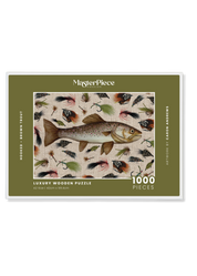Hooked - Brown Trout is a MasterPiece wooden jigsaw puzzle that celebrates the art of fly fishing! Precision-cut from 3mm thick wood and expertly printed, our MasterPiece puzzles offer a tactile and satisfying puzzling experience like no other. This puzzle is perfect for fly fishing lovers and anyone looking for a thoughtful gift.