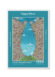 International Rugby is a MasterPiece wooden jigsaw puzzle that is packed with fans and flags representing supporters from every corner of the globe. Precision-cut from 3mm thick wood and expertly printed, our MasterPiece puzzles offer a tactile and satisfying puzzling experience like no other. They are perfect for rugby enthusiasts, art lovers and anyone looking for a thoughtful gift.