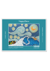 Gavin’s Starry Night brings Muizenberg to your table. One surfer carving a wave under Van Gogh’s swirling sky, with three bright and colourful beach huts in the background.

This is a meditative and visually captivating puzzle, perfect for framing once complete. If you love Muizenberg, surfing or South African coast lines, this is your next puzzle.&nbsp;

Artist: Gavin Thomson. Gavin Thomson is a South African artist with a real feel for character, colour and storytelling. His work makes great prints and ev