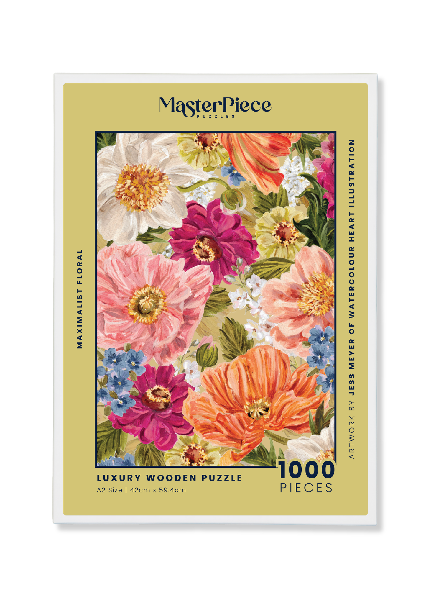 Maximalist Floral is a MasterPiece wooden jigsaw puzzle that captures the vibrant beauty of South African florals. The perfect puzzle for that Spring-time feeling and the artwork is so beautiful you'll want it framed and displayed once it's complete.

Precision-cut from 3mm thick wood and expertly printed, our MasterPiece puzzles offer a tactile and satisfying puzzling experience like no other. They are perfect for art lovers and anyone looking for a thoughtful gift. 