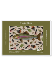 Hooked - Rainbow Trout is a MasterPiece wooden jigsaw puzzle that celebrates the art of fly fishing! Precision-cut from 3mm thick wood and expertly printed, our MasterPiece puzzles offer a tactile and satisfying puzzling experience like no other. This puzzle is perfect for fly fishing lovers and anyone looking for a thoughtful gift.