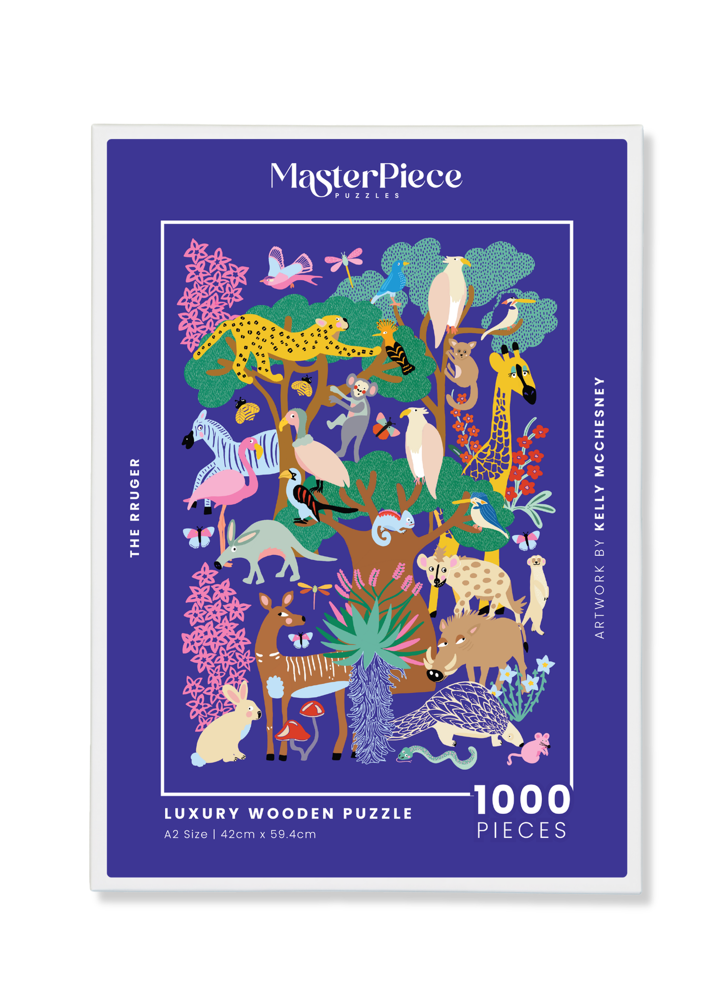 The Kruger is a MasterPiece wooden jigsaw puzzle that captures the vibrant beauty of South Africa’s wildlife. Perfect for adding a touch of South African charm and the essence of the Kruger’s unique spirit into your space if framed once completed.

Precision-cut from 3mm thick wood and expertly printed, our MasterPiece puzzles offer a tactile and satisfying puzzling experience like no other. They are perfect for art lovers, proud South Africans, tourists and anyone looking for a thoughtful gift. 