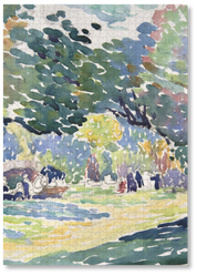 Landscape is a MasterPiece wooden jigsaw puzzle of one of Henri-Edmond Cross’s paintings. This artwork features dynamic brushstrokes and rich, earthy tones, capturing a windswept countryside under a dramatic sky.

Precision-cut from 3mm thick wood and expertly printed, our MasterPiece puzzles offer a tactile and satisfying puzzling experience like no other. They are perfect for classic art lovers and anyone looking for a thoughtful gift. 