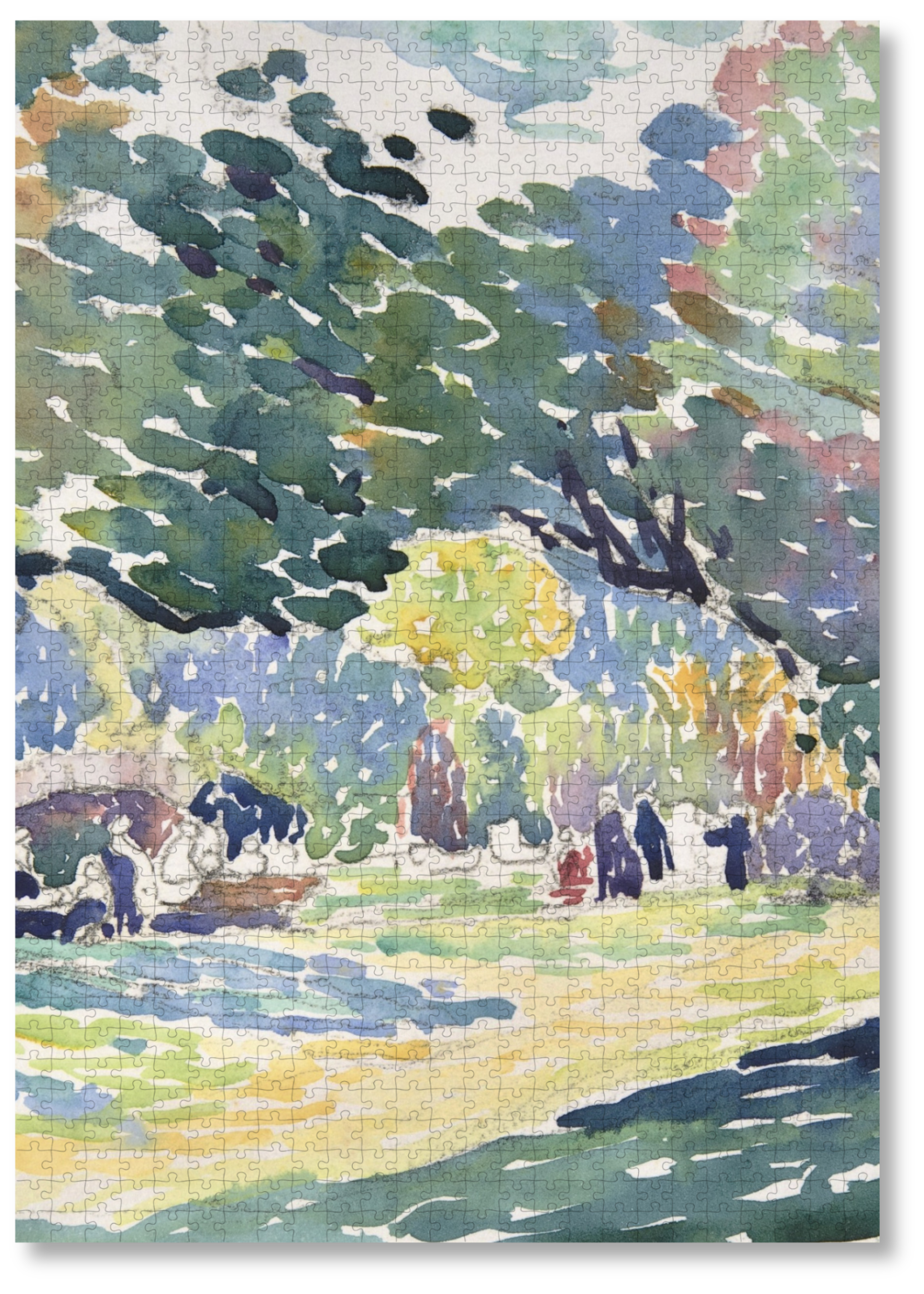 Landscape is a MasterPiece wooden jigsaw puzzle of one of Henri-Edmond Cross’s paintings. This artwork features dynamic brushstrokes and rich, earthy tones, capturing a windswept countryside under a dramatic sky.

Precision-cut from 3mm thick wood and expertly printed, our MasterPiece puzzles offer a tactile and satisfying puzzling experience like no other. They are perfect for classic art lovers and anyone looking for a thoughtful gift. 