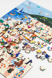 A premium wooden jigsaw puzzle that captures the energy of a sun-soaked summer day at one of Cape Towns most well known beaches. They are perfect for art lovers, proud South Africans and gift givers.