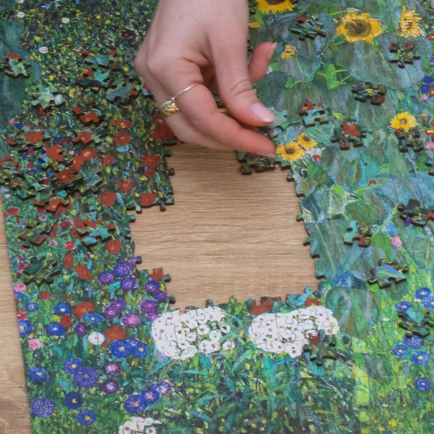 puzzle of klimt artwork