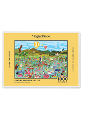 Along The Breede is a premium wooden jigsaw puzzle that features a vibrant and playful illustration that captures the energy of a summer day along the Breede river in the Western Cape. Bursting with intricate details, this puzzle is as fun to explore as it is to complete. This puzzle is ideal for adults, art lovers and gift buyers.