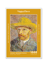 Self-Portrait with a Straw Hat by Van Gogh