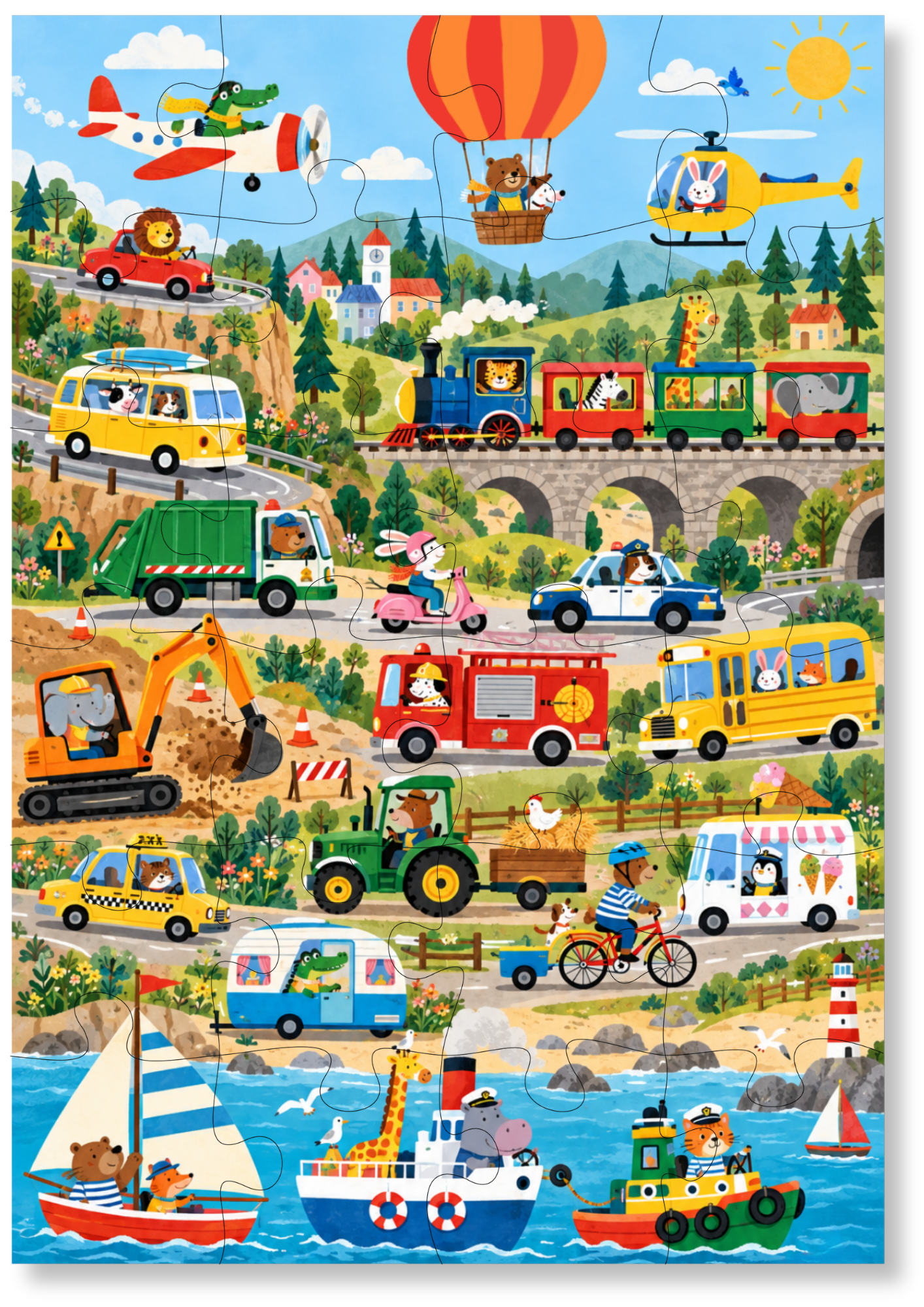 On The Move Kids Puzzle