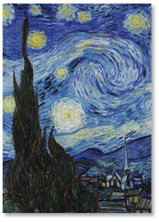 The Starry Night is a MasterPiece wooden jigsaw puzzle of one of Vincent Van Gogh's most famous paintings that depicts a swirling night sky filled with vibrant stars and a luminous crescent moon, set above the quiet village of Saint-Rémy-de-Provence. Precision-cut from 3mm thick wood and expertly printed, our MasterPiece puzzles offer a tactile and satisfying puzzling experience like no other. They are perfect for classic art lovers and anyone looking for a thoughtful gift. 