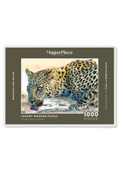 Whiskers And Water is a MasterPiece wooden jigsaw puzzle that features a beautiful photograph of a leopard drinking at the water's edge.

Precision-cut from 3mm wood and expertly printed, our MasterPiece puzzles offer a tactile and satisfying puzzling experience like no other. They are perfect for wildlife lovers, nature enthusiasts and anyone looking for a thoughtful gift.