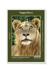 Lionheart is a MasterPiece wooden jigsaw puzzle that features a beautiful portrait photograph of a young male lion.

Precision-cut from 3mm thick wood and expertly printed, our MasterPiece puzzles offer a tactile and satisfying puzzling experience like no other. They are perfect for wildlife lovers, nature enthusiasts and anyone looking for a thoughtful gift. 