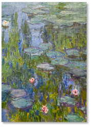 Water Lilies is a MasterPiece wooden jigsaw puzzle of one of Claude Monet’s iconic paintings. This Impressionist piece captures the tranquil beauty of his garden in Giverny. The artwork showcases a  pond filled with water lilies in soft, blended hues of blue, green and pink. 

Precision-cut from 3mm wood and expertly printed, our MasterPiece puzzles offer a tactile and satisfying puzzling experience like no other. They are perfect for classic art lovers and anyone looking for a thoughtful gift.