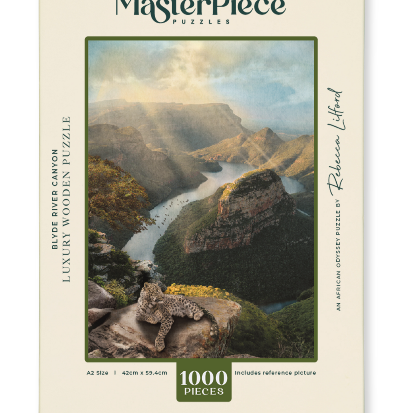 Blyde River Canyon is a MasterPiece wooden jigsaw puzzle from the African Odyssey poster series. Precision-cut from 3mm thick wood and expertly printed, our MasterPiece puzzles offer a tactile and satisfying puzzling experience like no other. They are perfect for art lovers, nature enthusiasts and anyone looking for a thoughtful gift.
