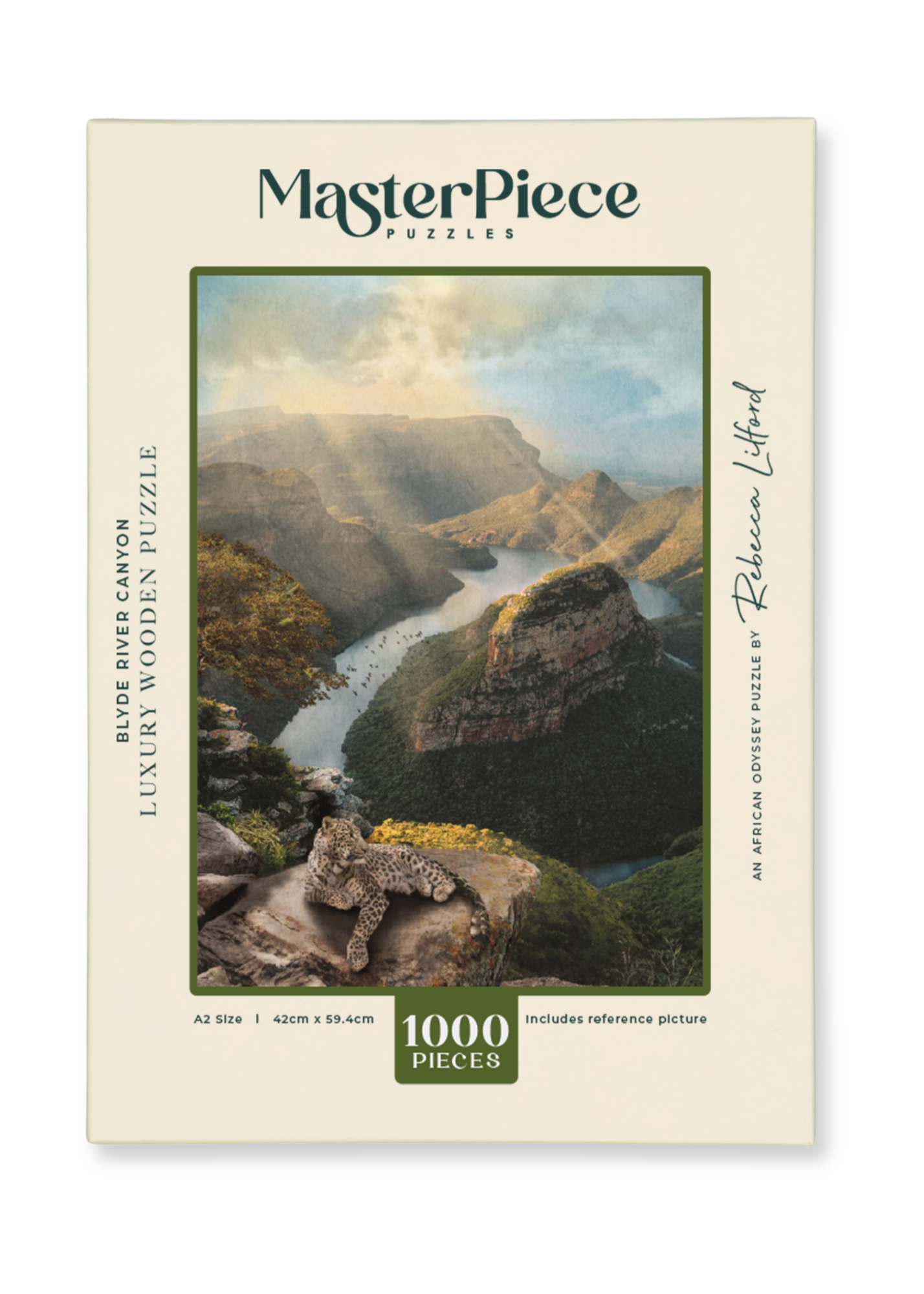 Blyde River Canyon is a MasterPiece wooden jigsaw puzzle from the African Odyssey poster series. Precision-cut from 3mm thick wood and expertly printed, our MasterPiece puzzles offer a tactile and satisfying puzzling experience like no other. They are perfect for art lovers, nature enthusiasts and anyone looking for a thoughtful gift.